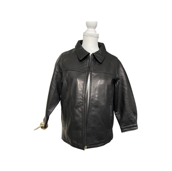 Classic Black Leather Jacket - Picture 2 of 13